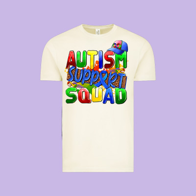 Autısm Support Squad Vintage Tee Designed By Adodesignshop