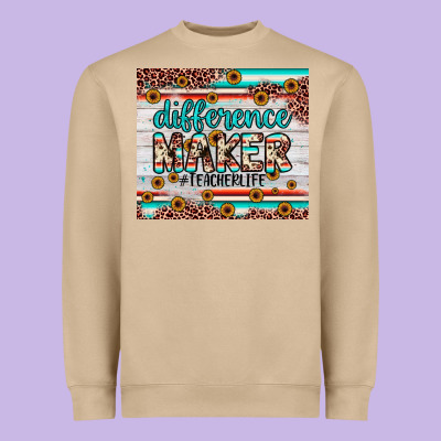 Difference Maker Heavyweight Sweatshirt Designed By Jahusdesignshop