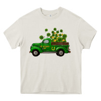 Cream st patricks truck shamrock horseshoe gold Heavy Core Tee - RanaPortraitStore