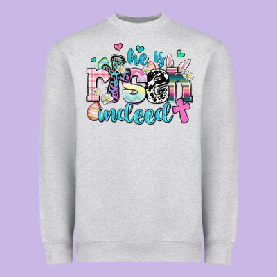 He Is Risen Indeed Heavyweight Sweatshirt Designed By Adodesignshop