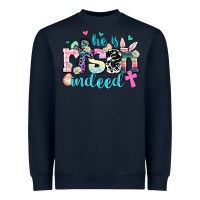 Navy he is risen indeed Heavyweight Sweatshirt - AdoDesignShop