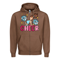 Chestnut cheer Zipper Hoodie - MaliasSmallBusiness