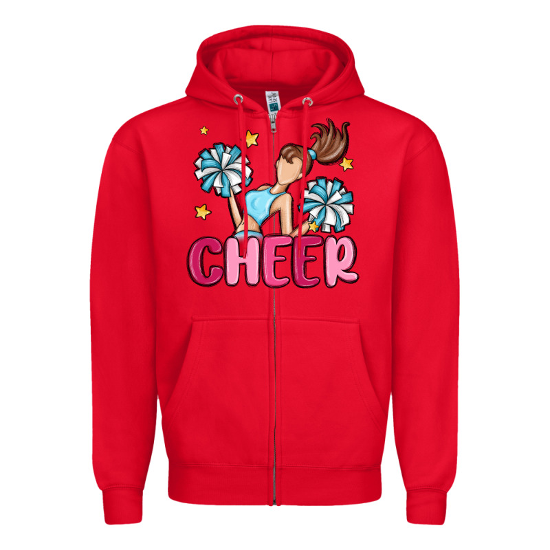 Cheer Zipper Hoodie by MaliasSmallBusiness | Teevron