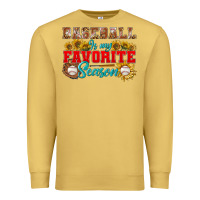 Antique Gold baseball is my favorite season Premium Sweatshirt - BundleAndBundleShop