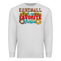 Dove Grey baseball is my favorite season Premium Sweatshirt - BundleAndBundleShop