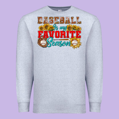 Baseball Is My Favorite Season Premium Sweatshirt Designed By Bundleandbundleshop