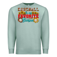 Seafoam baseball is my favorite season Premium Sweatshirt - BundleAndBundleShop