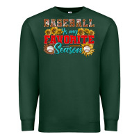 Sports Green baseball is my favorite season Premium Sweatshirt - BundleAndBundleShop