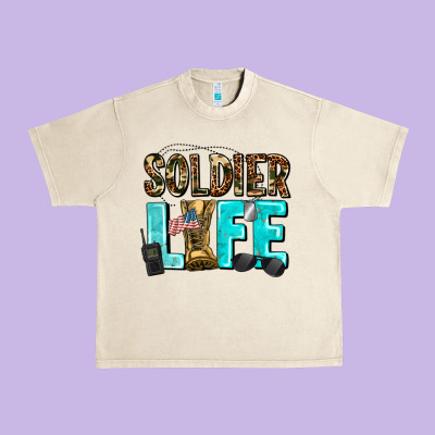 Soldier  Life Urban Heavy Tee Designed By Adodesignshop