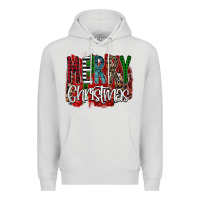 Merry Christmas Buffalo Plaid Leopard Premium Hoodie | Teevron