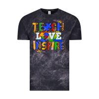 Cloud Black teach love inspire Vintage Tee - AdoDesignShop