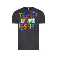 Vintage Black teach love inspire Vintage Tee - AdoDesignShop