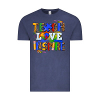 Vintage Denim teach love inspire Vintage Tee - AdoDesignShop