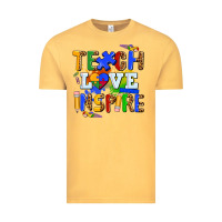 Vintage Mustard teach love inspire Vintage Tee - AdoDesignShop