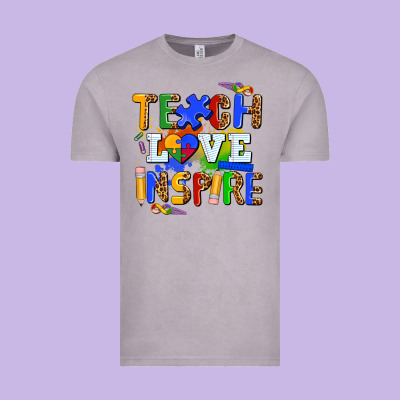 Teach Love Inspire Vintage Tee Designed By Adodesignshop