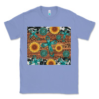 Colony Blue cross gemstone and sunflower Classic Tee - Artiststas