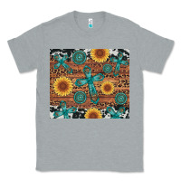 Heather Grey cross gemstone and sunflower Classic Tee - Artiststas