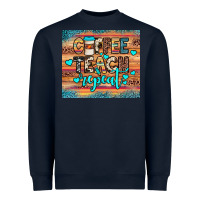 Navy coffee teach repeat Heavyweight Sweatshirt - JahusDesignShop