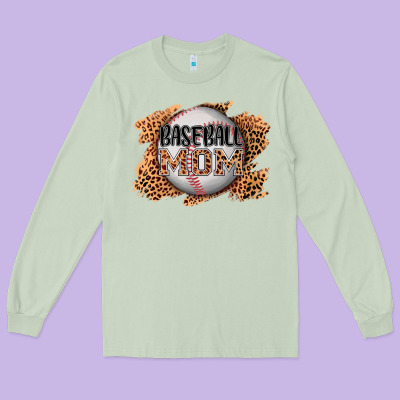 Baseball Mom Long Sleeve Tee Designed By Adodesignshop