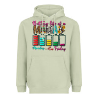 Matcha Battery Life Of A Mama Heavyweight Hoodie - BundleAndBundleShop