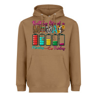 Toasted Coconut Battery Life Of A Mama Heavyweight Hoodie - BundleAndBundleShop