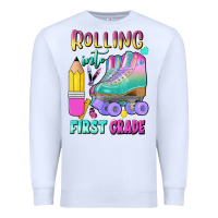 White rolling into first grade Premium Sweatshirt - BundleAndBundleShop