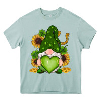 Arona st patricks day shamrock sunflowers gnomes Heavy Core Tee - RanaPortraitStore