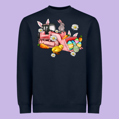 Easter Excavator Heavyweight Sweatshirt Designed By Adodesignshop