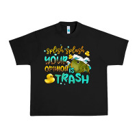 Black splish splash your opinion is trash Urban Heavy Tee - AdoDesignShop