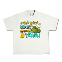 Pistachio splish splash your opinion is trash Urban Heavy Tee - AdoDesignShop