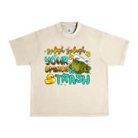 Sandshell splish splash your opinion is trash Urban Heavy Tee - AdoDesignShop