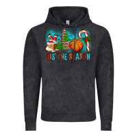 Vintage Black Tis The Season Christmas With Basketball And Candy Cane Vintage Hoodie - FaDigitalArtStudio