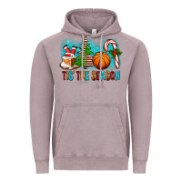 Vintage Zinc Tis The Season Christmas With Basketball And Candy Cane Vintage Hoodie - FaDigitalArtStudio