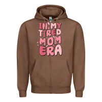 Chestnut in my tired mom era Zipper Hoodie - MaliasSmallBusiness