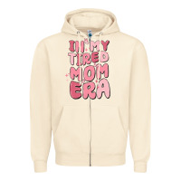 Sandshell in my tired mom era Zipper Hoodie - MaliasSmallBusiness