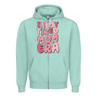 Seafoam in my tired mom era Zipper Hoodie - MaliasSmallBusiness