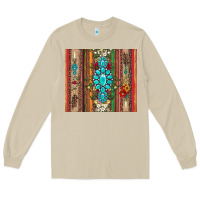 Mushroom gemstone flowers arrow with leopards and serape Long Sleeve Tee - Artiststas