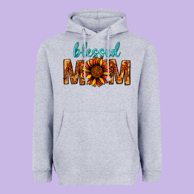 Blessed Mom Heavyweight Hoodie Designed By Bundleandbundleshop
