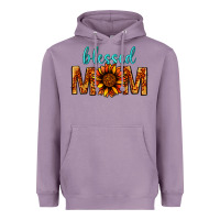 Lavender Blessed Mom Heavyweight Hoodie - BundleAndBundleShop