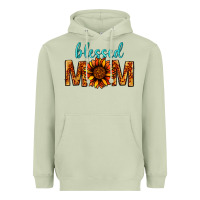 Matcha Blessed Mom Heavyweight Hoodie - BundleAndBundleShop