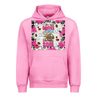 Fuchsia Pink i like my coffee cold like my soul Urban Hoodie - TumblerDesignByShophia