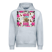 Heather Grey i like my coffee cold like my soul Urban Hoodie - TumblerDesignByShophia