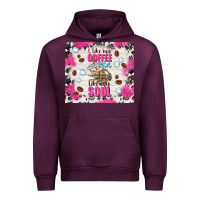 Mauve Wine i like my coffee cold like my soul Urban Hoodie - TumblerDesignByShophia