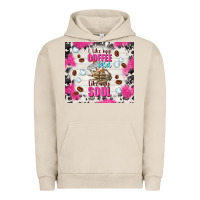 Pigment French Oak i like my coffee cold like my soul Urban Hoodie - TumblerDesignByShophia