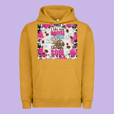 I Like My Coffee Cold Like My Soul Urban Hoodie Designed By Tumblerdesignbyshophia