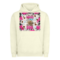 Pigment Pistachio i like my coffee cold like my soul Urban Hoodie - TumblerDesignByShophia