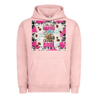 Pigment Salmon i like my coffee cold like my soul Urban Hoodie - TumblerDesignByShophia