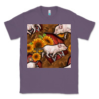 Lavender pig and barn Classic Tee - BundleAndBundleShop