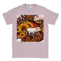 Lilac pig and barn Classic Tee - BundleAndBundleShop