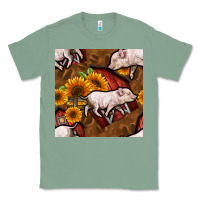 Sage pig and barn Classic Tee - BundleAndBundleShop